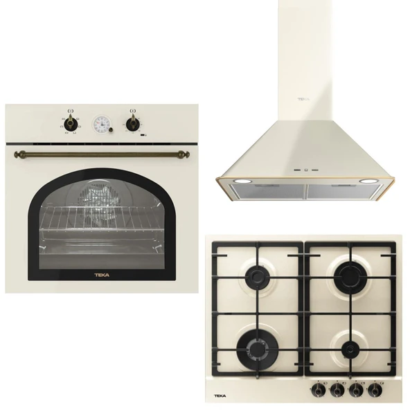 Teka Country Krem Ankastre Set (Dos 60.2 VN-GSC 64320 RBC VN-Hak 627 R VN) ürün görseli 1