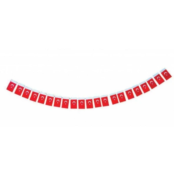 İpli 38'li Mini Türk Bayrağı 6x10cm ürün görseli 1