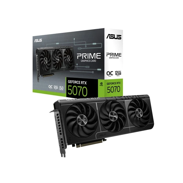 ASUS PRIME GeForce RTX 5070 OC 12GB GDDR7 12GB 192Bit DLSS 4 NVIDIA Ekran Kartı-PRIME-RTX5070-O12G ürün görseli 1