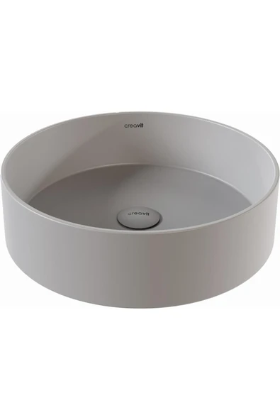 Creavit Loop Ø 45 Cm Set Üstü Çanak Lavabo Cool grey Lp145-Gri ürün görseli 1