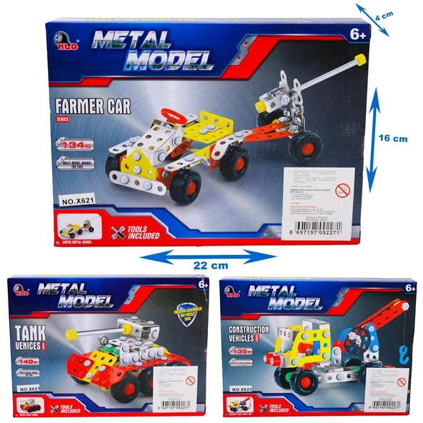 KIZILKAYA ARAÇLI METAL LEGO (X621) ürün görseli 1
