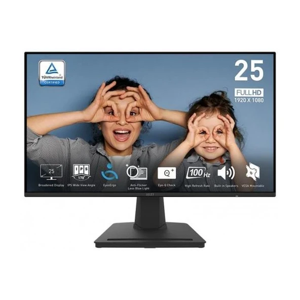MSI PRO MP252 24.5" 1 ms Full HD IPS 100 Hz Monitör ürün görseli 1