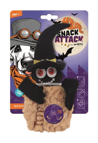 M-PETS HALLOWEEN SKELETON SNACK ATTACK KÖPEK OYUNCAĞI ürün görseli 1