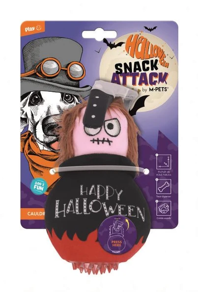 M-PETS HALLOWEEN CAULDRON SNACK ATTACK KÖPEK OYUNCAĞI ürün görseli 1
