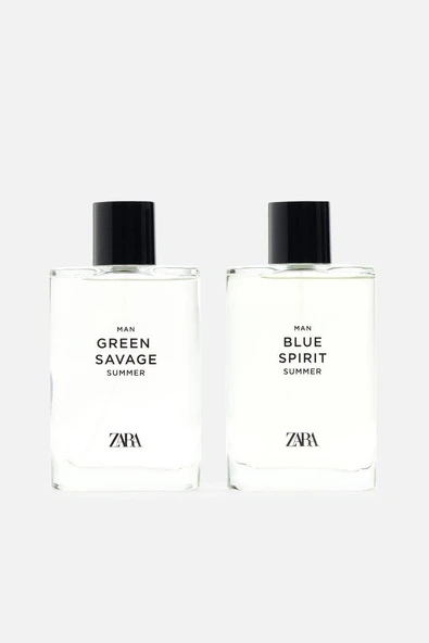 ZARA BLUE SPIRIT SUMMER + GREEN SAVAGE SUMMER EDT 2 X 90 ML ürün görseli 1
