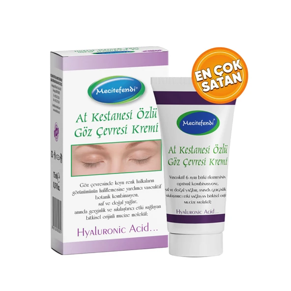 Mecitefendi At Kestanesi Özlü Göz Çevresi Kremi Hyaluronik Asitli (15 Ml.) ürün görseli 1