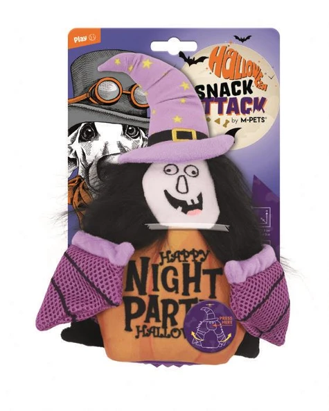 M-PETS HALLOWEEN WİTCH SNACK ATTACK KÖPEK OYUNCAĞI ürün görseli 1