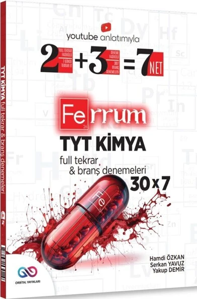 Orbital Yayınları TYT Kimya Ferrum 30 x 7 Branş Denemeleri ürün görseli 1