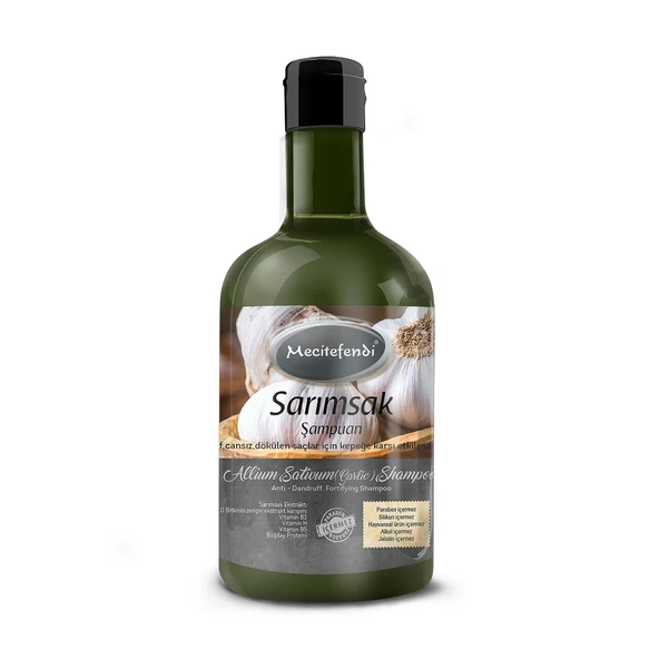MECİTEFENDİ SARIMSAK ŞAMPUAN 400 ML SAÇ DÖKÜLMESİNE VE KEPEĞE KARŞI BİTKİ ÖZLÜ ŞAMPUAN ürün görseli 1