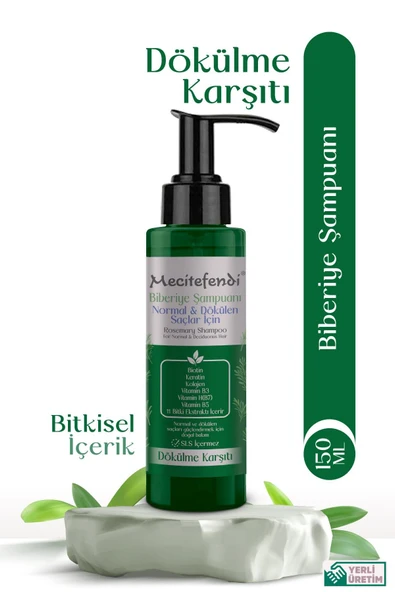 Biberiye Şampuanı 150 Ml (Biotin, Keratin Ve Kolajen İçerikli) ürün görseli 1