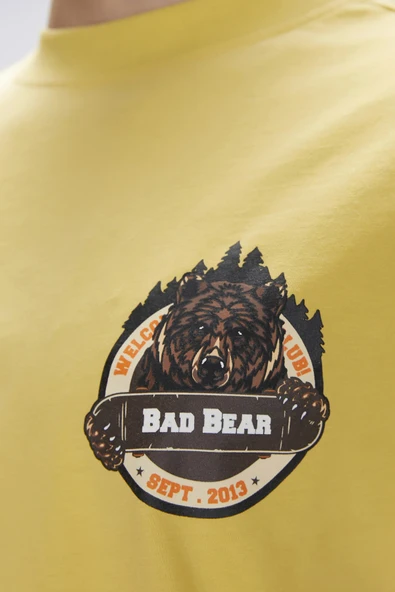 Bad Bear Flint Hardal Erkek Baskılı Tişört - Resim 3
