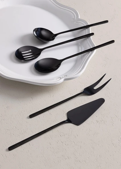 The Mia Giallo Servis Seti Siyah 5 Parça - Resim 2