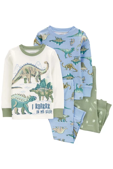Carters Küçük Erkek Çocuk Pijama Set 4'lü Paket 2R492510R ürün görseli 1