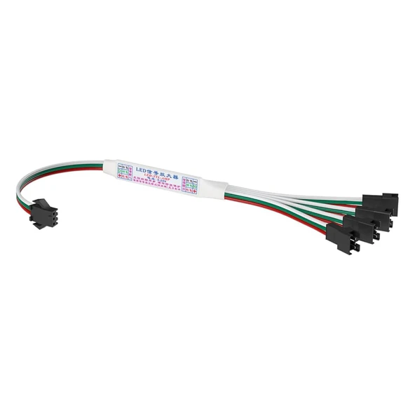 Hazar LED 4'lü Pixel Çoklayıcı Amplifier WS2811-WS2812B Piksel Şerit bağlantı adaptör Çoğaltıcı Dağıtıcı birleştirici kablo 5-24V ürün görseli 1