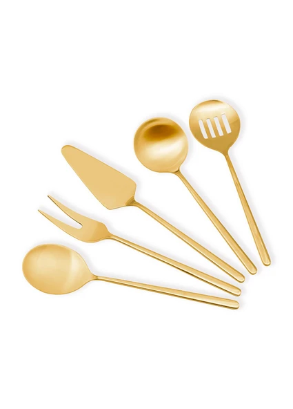 The Mia Giallo Servis Seti Gold 5 Parça ürün görseli 1