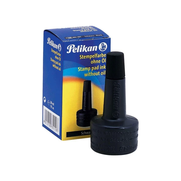 PELİKAN STAMPA MÜREKKEBİ 30 CC SİYAH ürün görseli 1