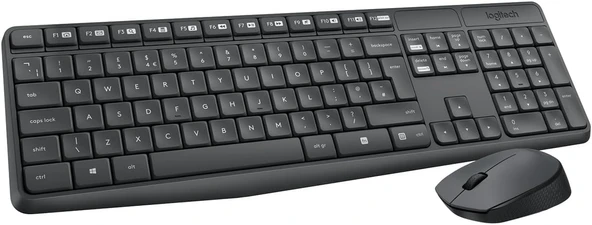 Logitech MK235 920-007925 Kablosuz Klavye Mouse Seti ürün görseli 1