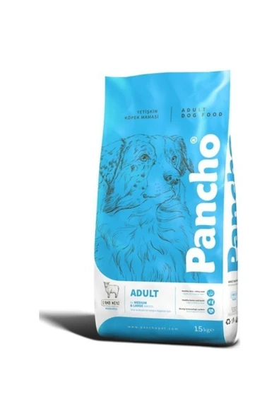 PANCHO Kuzu Etli Yetişkin Köpek Maması 15kg ürün görseli 1