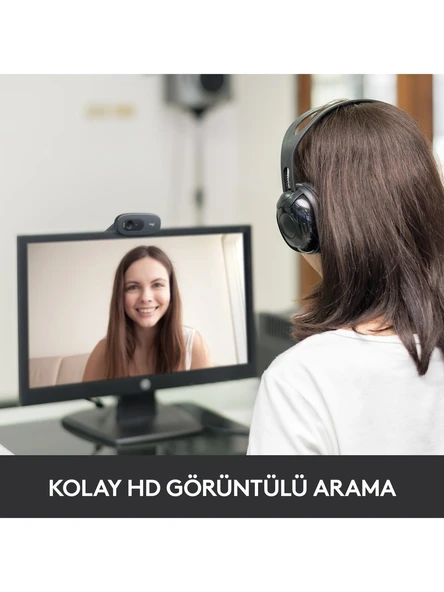 Logitech C270 960-001063 Mikrofonlu Webcam - Resim 2