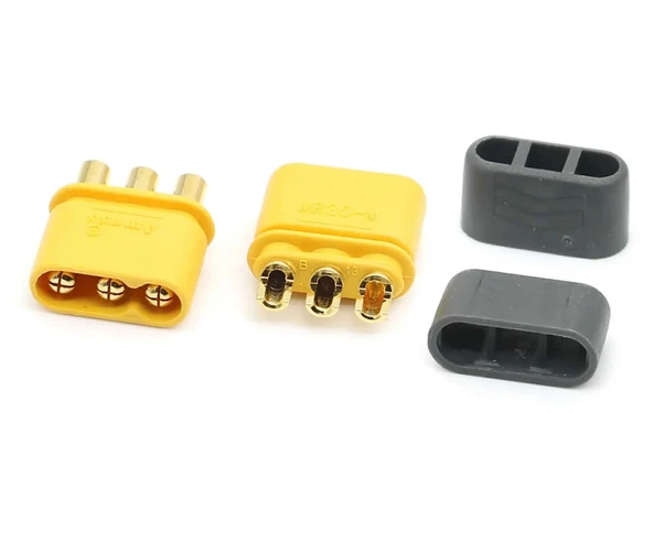 MR30 Dişi Erkek Konnektör Soket Çift  3 Pin LiPo Pil Batarya Bağlantı Konnektörü 30A Yüksek Akım RC Multikopter Uçak Helikopter Esc ürün görseli 1