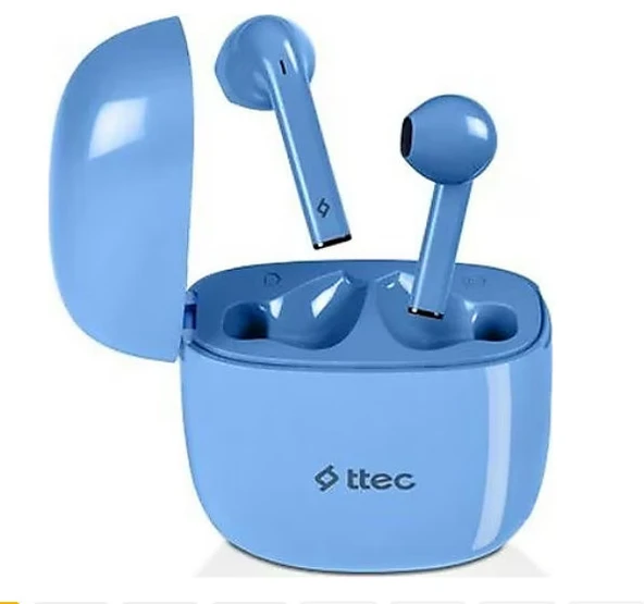 Ttec Airbeat Go Bluetooth 5.1 Kulakiçi Kulaklık Kablosuz Mavi ürün görseli 1