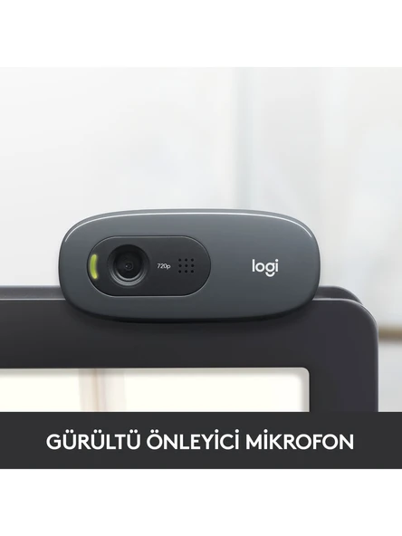 Logitech C270 960-001063 Mikrofonlu Webcam - Resim 3