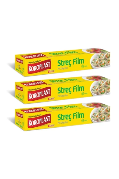 Koroplast Streç Flim 15 Metre x 3 Adet ürün görseli 1