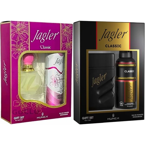 Jagler Parfüm Seti (Karma Set) Kadın 60ML Classic + Deodorant / Erkek 90ML Classic + Deodorant ürün görseli 1