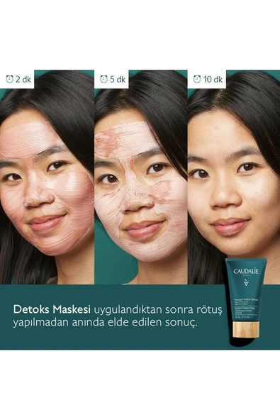 Caudalie Instant Detox Mask 75 ml - Resim 3