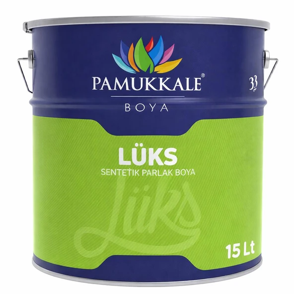 Pamukkale Lüks Parlak Sentetik Yağlı Boya 15 Lt 95 Gloss Çimen Yeşili Ral 6001 ürün görseli 1