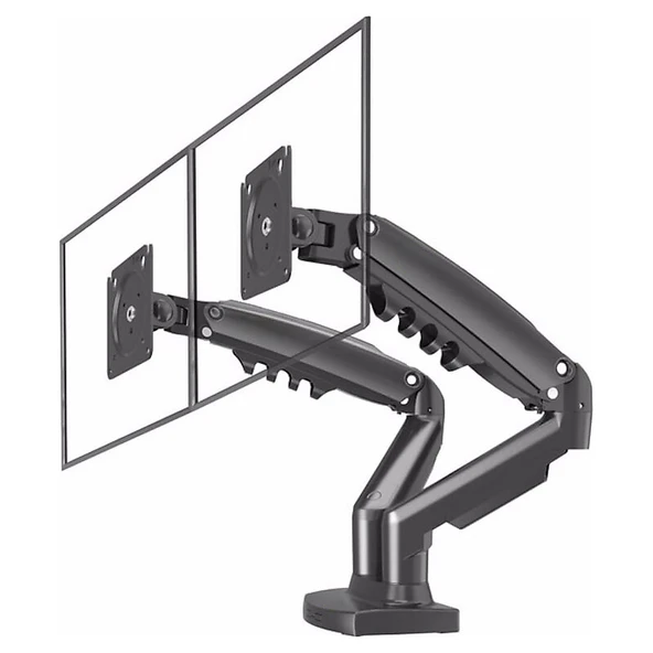 TAYFUN 13-32'' AMORTİSÖRLÜ STAND ÇİFT KOL LCD-LED MONİTÖR TUTUCU STAND ASKI APARATI ürün görseli 1