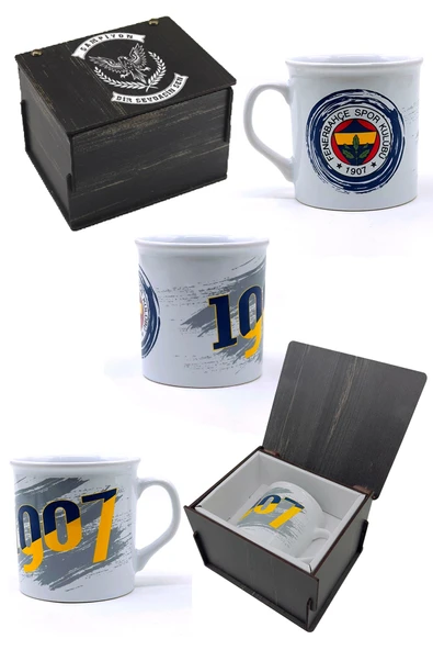 Fenerbahçe Kupa Orijinal Lisanslı, Özel Ahşap Kutulu ürün görseli 1
