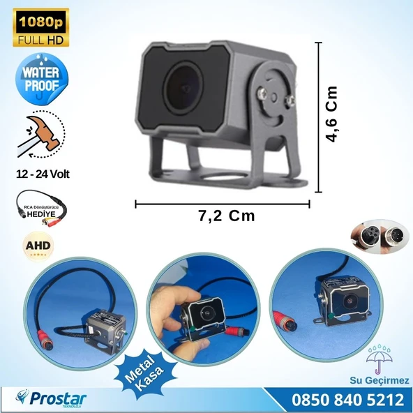 Navistar Ahd 1080P Full Hd 4Pin Starlight Gece Görüşlü Geri Görüş Kamerası ürün görseli 1