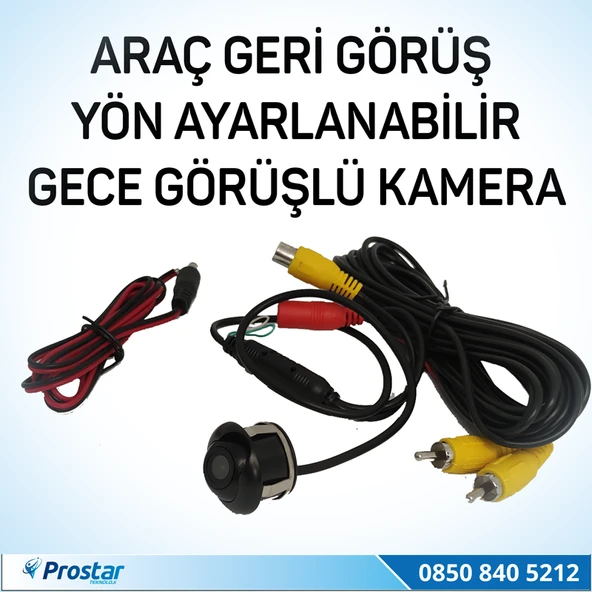 Ayarlanabilir Araç Geri Görüş Kamerası ürün görseli 1