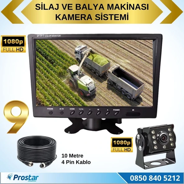 Traktör Balya Silaj Makinası Kamera Sistemi AHD 1080P Full HD Tak Kullan Pratik ürün görseli 1