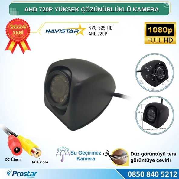 AHD 720P Metal kasa 3 MP Lensli Gece Görüşlü AV girişli HD Kamera ürün görseli 1