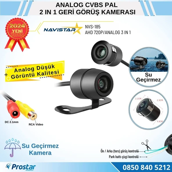 Analog Kelebek Pal Geri Görüş Kamerası ürün görseli 1