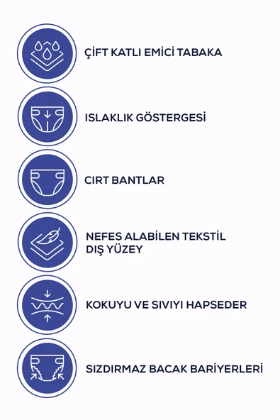 Moly Belbantlı Büyük Boy L 30'lu 3 Adet Hasta Bezi ürün görseli 1