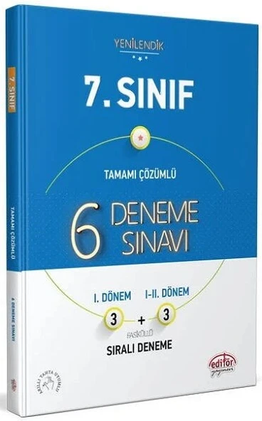 7. Sınıf 6 Deneme Sınavı Editör Yayınları ürün görseli 1