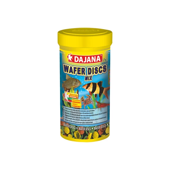 Dajana Wafer Discs Mix Yem 250 Ml 100 Gr SKT:11/2028 ürün görseli 1