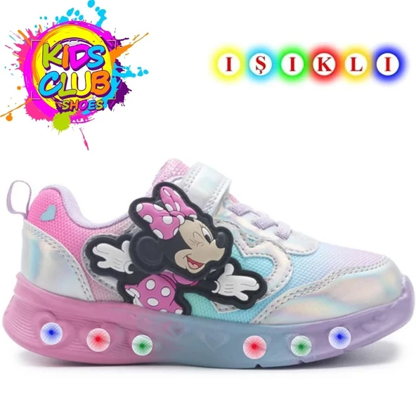 Minnie Mouse Lumbo Kız Işıklı Ortopedik Çocuk Spor Ayakkabı ürün görseli 1