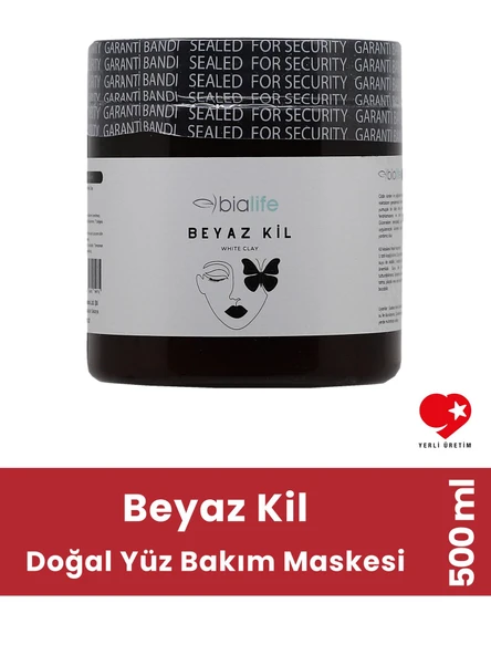 Beyaz Kil Doğal Yüz Bakım Maskesi 500 ML - Bialife ürün görseli 1