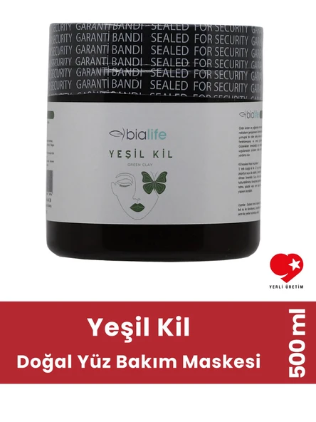 Yeşil Kil Doğal Yüz Bakım Maskesi 500 ML - Bialife ürün görseli 1