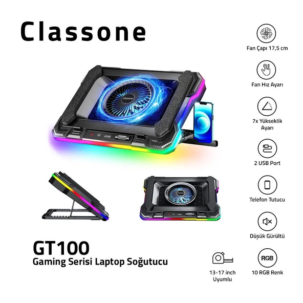 Classone GT100 Laptop Soğutucu ürün görseli 1