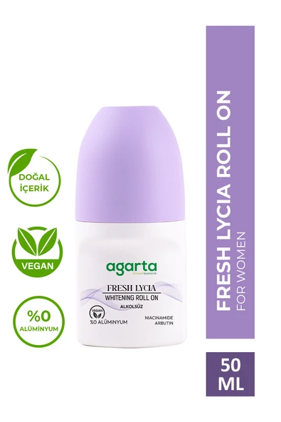 Ter Kokusu Önleyici 24 Saat Etkili Kadın Fresh Lycıa Beyazlatıcı Roll-On 50 Ml ürün görseli 1
