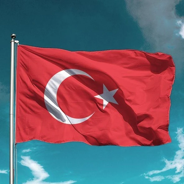 Türk Bayrağı 100x150 cm Raşel Kumaş  -  5  Adet ürün görseli 1