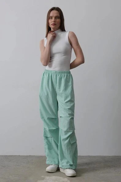 Paraşüt Cargo Pantolon - Mint ürün görseli 1