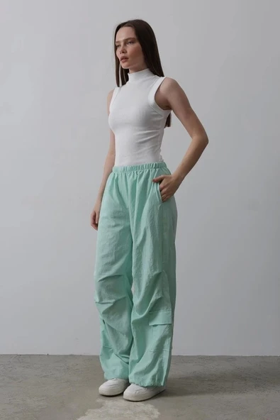Paraşüt Cargo Pantolon - Mint - Resim 3