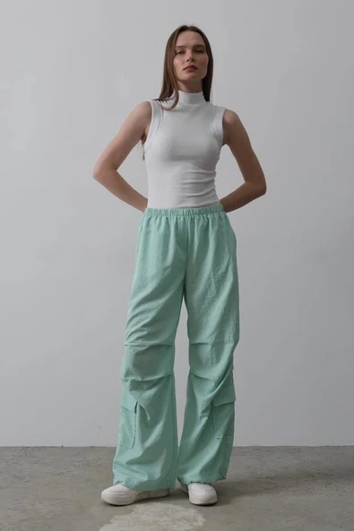 Paraşüt Cargo Pantolon - Mint - Resim 4