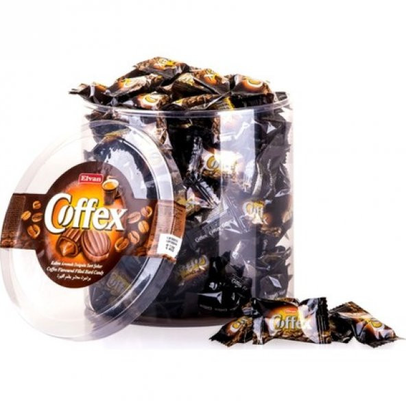 Elvan Coffex Kahve Dolgulu Sert Şeker 1 KG ürün görseli 1